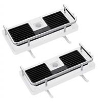 DUFU Shower Caddy No Drill Punch-free Multi-function Shower Storage Rack Shower Shelf Tidy for Soap Shampoo Towel with Buckle and Shower Head Hook Fit 0.83-0.98inch Diameter Shower Rail