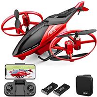 4DRC M3 Helicopter Mini Drone with 1080p Camera for Kids, Remote Control Quadcopter Toys Gifts for Boys Girls with FPV Live Video,3D Flips, Gestures Selfie, Altitude Hold, One Key Start, 2 Batteries