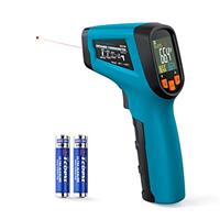 Tilswall Infrared Thermometer Gun, Laser Temperature Gun, -50C~600C (-58F~1112F) with Adjustable Emissivity, for Cooking/Pizza Oven/BBQ/Vehicle Repair, Meat Thermometer includedNot for Human