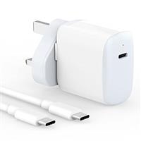 30W USB C Charger Compatible for MacBook air 13 12 inch, iPad Pro 13, 12.9, 11 inch 2024 2023 2022 2021 2020 2019 M4 M2 M1, iPad Air 5 4, Mini 6, iPad 10, iPhone 15, Pixel 8 7, 2M/6.6FT USB-C Cable
