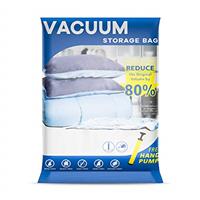 UOUNE Vacuum Compression Zipper Storage Bags with Airtight Valve and Hand Pump