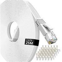 Lemeend Ethernet Cable,Cat6 Gigabit Lan Network RJ45 High-Speed Patch Cord 250Mhz Flat Design 1Gbps for PC/Xbox/PS4/PS5/Modem/Router