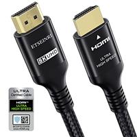 Etseinri 4K 8K HDMI 2.1 Cable, HD High Speed Braided HDMI Cable 2.0 4K@120Hz 8K@60Hz eARC HDCP 2.2&2.3 Dynamic HDR D.olby Atmos, HDMI 2.1 Cord Compatible with PS5 Xbox HDTV Monitor