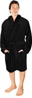 NY Threads Luxury Mens Dressing Gown Super Soft Fleece Bath Robe Cozy Shawl Collar Loungewear and Nightwear
