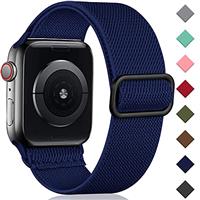 Oielai Solo Loop Strap Compatible with Apple Watch Strap 38mm 40mm 41mm 42mm 44mm 45mm 46mm 49mm, Adjustable Stretch Nylon Braided Sport Strap for iWatch SE Series 10/9/8/7/6/Ultra/5/4/3/2/1