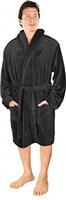 NY Threads Luxury Mens Dressing Gown Super Soft Fleece Bath Robe Cozy Shawl Collar Loungewear and Nightwear