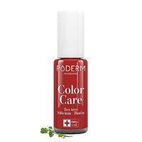 PODERM Swiss-Made Antifungal Nail Polish Power Red | Breathable Treatment with Tea Tree, Silicon Biotin | Strengthens, Repairs Conceals Yellow, Brittle Damaged Nails | Podiatrist-Developed