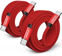 CLEEFUN USB C to USB C Cable, USB Type C 60W 20V/3A PD Fast Charging Lead for Samsung Galaxy