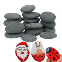 Hisredsun Painting Rock,pebbles for Arts and Craft Painting,Smooth Large Pebbles for painting,Natural river Stone 6-8cm