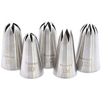 Tumtanm Professional Large Piping Nozzles, 4pcs Stainless St