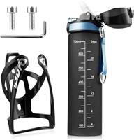Bike Bottle Holder with 700ml Water Bottle - Premium BPA Free Leak Proof Bike Water Bottle with Bottle Cage, Cycling Drink Bottle Holder for Road Bike, Mountain Bike and Kids Bike
