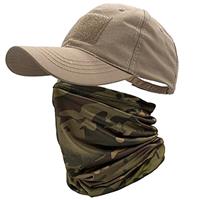 ehsbuy Camo Hats for Men with Cooling Neck Gaiter Baseball Caps Face Scarf Mask Army Tactical Military Hat Neck Tube Snoods for Running Hunting Camping Cycling Fishing Outdoor Sports