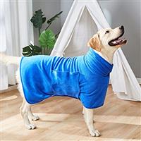 Zorela Dog Drying Coat, Microfibre Dog Towel Robe Super Absorbent Dog Drying Robe, Super Soft Dog Bathrobe Dog Robes for Drying Dogs, Fast Drying Dog Dressing Gown for After Bath Beach