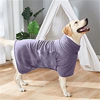 Zorela Dog Drying Coat, Microfibre Dog Towel Robe Super Absorbent Dog Drying Robe, Super Soft Dog Bathrobe Dog Robes for Drying Dogs, Fast Drying Dog Dressing Gown for After Bath Beach