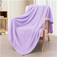 Exclusivo Mezcla Extra Large Fleece Throw Blanket, Soft Jacquard Weave Waffle Pattern Throws for Sofa Settees