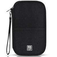BOACAY Family Passport Holder, RFID Travel Wallet for Women & Men, Document Organiser
