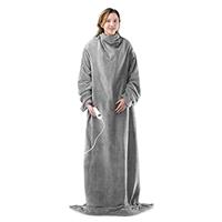 Navaris Electric Blanket with Sleeves - Adult Heated Wearabl