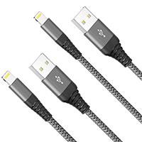 Apple iPhone Charger Cable 2Pack - 10FT/3M Extra Long Braided Lightning Cable - Fast Charging Compatible with iPhone 12 Pro Max, 11 Pro, XR, XS, X, 8 Plus, 7, 6, 6s, 5s, 5 SE