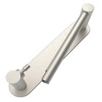 WZRUA Double Post Paper Towel Holder Under Cabinet, Self Adhesive or Screw in Paper Towel Holder for Kitchen Bathroom SUS304 Stainless Steel