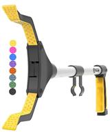 SLAH 43 inches Litter Picker Grabber Stick, Helping Hand Grabbers for Disabled, Litter Pickers for Adults Foldable Rotating 360 Degree Reaching Aids (Yellow-43inches)