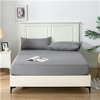 Double Duvet Bedding Cover Set Duvet Cover with 2pcs Pillowcases Soft Microfibre Polyester Duvet Cover Sets Dark Grey