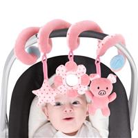 vocheer Hanging Toys for Car Seat Crib Mobile, Infant Baby Spiral Plush Toys for Crib Bed Stroller Car Seat Bar