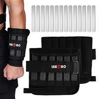 Wrist Arm Weights, Adjustable Wrist Weights, Removable Wrist Ankle Weights for Men Women, for Fitness, Walking, Jogging, Workout, Running, 1Pair 2 Pack