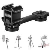 NEEWER Triple Cold Shoe Mount with Gimbal Microphone Mount E