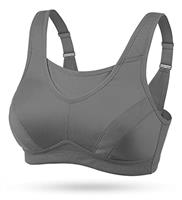 WingsLove Women's High Impact Sports Bra High Support Wireless Adjustable Plus Size for Large Breasts
