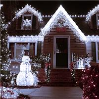 Sumairs Icicle Lights Outdoor Christmas Lights with 8 Modes for Balcony Eaves Christmas Decoration