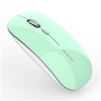 Uiosmuph Q5 Wireless Mouse Rechargeable, Rechargeable Mouse with USB Nano Receiver, 2.4G Cordless Slim Silent Gaming Mouse for Windows PC Laptop Mac MacBook