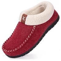 VeraCasy Women's Moccasin Slippers Warm Comfy Faux Wool Memory Foam Indoor House Shoes