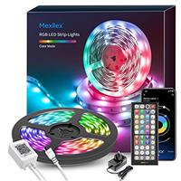 Mexllex LED Strip Lights 10M (1X10M) APP Control Colour Changing LED Lights with Remote, Music Sync Built-in Mic, SMD RGB Light Strips RGB LED Strip, Led Lights for Bedroom Home Decoration