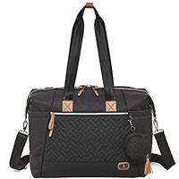 Dikaslon Baby Changing Bag, Large Nappy Bags for Mom and Dad, Stylish Travel Tote with Pacifier Holder and Changing Mat