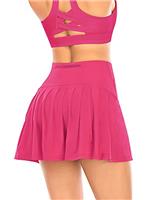 Women's Pleated Tennis Skirt with Shorts Pockets Athletic Golf Skort Activewear Sport Workout Running Skirt High Waist