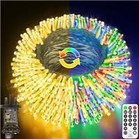 JXLEDAYY String Lights Outdoor Fairy Lights Plug in Waterproof Christmas Lights with Remote Timer 8 Modes for Xmas Tree Yard Outside Garden Patio Plant House Party Holiday Wedding Decoration