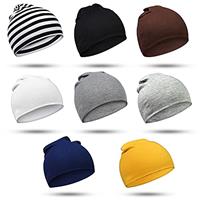 TRAMLE Baby Boys Beanie Hat Aged 0-3,8 Pack Soft Cute Knit Cap Soft Double Layered Hats