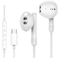 USB C Headphones for iPhone USB C Earphones with Microphone In-Ear Wired Earbuds Headphones for iPhone 15 Pro Max iPad Pro, USB Type C Earphones for Samsung Galaxy S23 S22 S21 S20 A53 A54 A34 Pixel 8