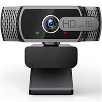 Webcam for PC with Microphone - 1080P FHD Webcam with Privacy Cover & Webcam Mounts, Plug and Play USB Web Camera for Desktop & Laptop Conference, Zoom, Skype, Facetime, Windows, Linux, and macOS