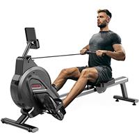 Dripex Magnetic Rowing Machine for Home Use Rower Machine for Home Gym & Cardio Training Rower with Aluminum Slide Rail, 16 Adjustable Resistance & LCD Monitor