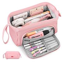 Mamowla Large Pencil Cases for Girls Super Big Pencil Case for Women Zipper Smoothy Pen Case Pouch Holder Stationery Organizer Duarable School Pencil Cases