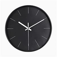 DIYZON Round Classic Wall Clock Silent Non Ticking Extra Large Quality Quartz Clock, Decorate Clock Battery Operated, Easy to Read for Home Kitchen Living/Restaurant