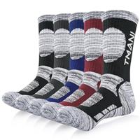 RUIXUE Mens Thermal Socks Thick Warm Winter Socks, Breathable Walking Crew Sock Outdoor Multi Performance Sock for Hiking Trekking Running (5 Pairs/6 Pairs)