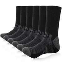 TIBISI Mens Socks,Thermal Thick Warm Winter Socks,Running Sports Socks,Hiking Walking Work Socks,Cushion Wicking Breathable Comfortable Crew Socks Outdoor Multipack,6 Pairs