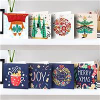 ycyingcheng Diamond Painting Christmas Cards, 8pc 5D DIY Dia
