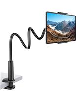 Rupoku Gooseneck Tablet Stand, Flexible Tablet Mount Phone Holder, 360 Adjustable Lazy Arm Holder Clamp Bracket Bed