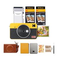 Kodak C210R Mini Shot 2 Bundle, Instant Digital Camera, Wireless Printer and 68 Shots Included, Full Color Prints 53x86mm, with Selfie Option, Easy Connectivity with Apple and Android devices, White