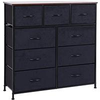 LYNCOHOME Chest of Drawers, Bedroom Drawers, Fabric Dresser with Wood Top and Large Storage Space, Easy to Assemble, for Bedroom, Living room, Kids room, Closet