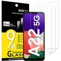 NEW'C 3 Pack Designed for Samsung Galaxy A25 5G, M34 5G Screen Protector Tempered Glass,Case Friendly Scratch-proof, Bubble Free, Ultra Resistant