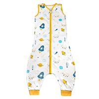 MOEMOE BABY Sleeping Bag with legs 0.5 Tog Sleeping Bag with Feet Summer Sleeping Bag Baby Toddler Sleep Sack Cotton Sleep bag Sleeveless Wearable Blanket Lightweight 6M-7T
